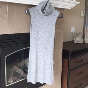 Sleeveless Turtleneck Dress